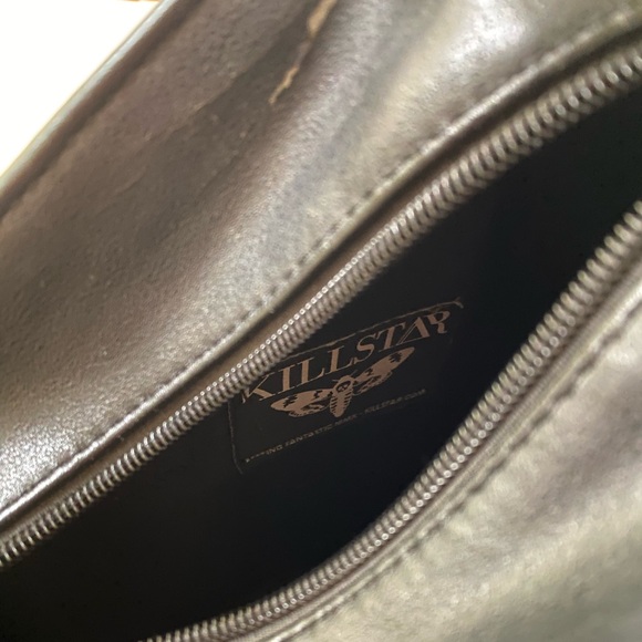 Killstar Kylie Kills Gothic Pentagram Lucifer Witch Black Faux Leather Bag Purse - Picture 10 of 11